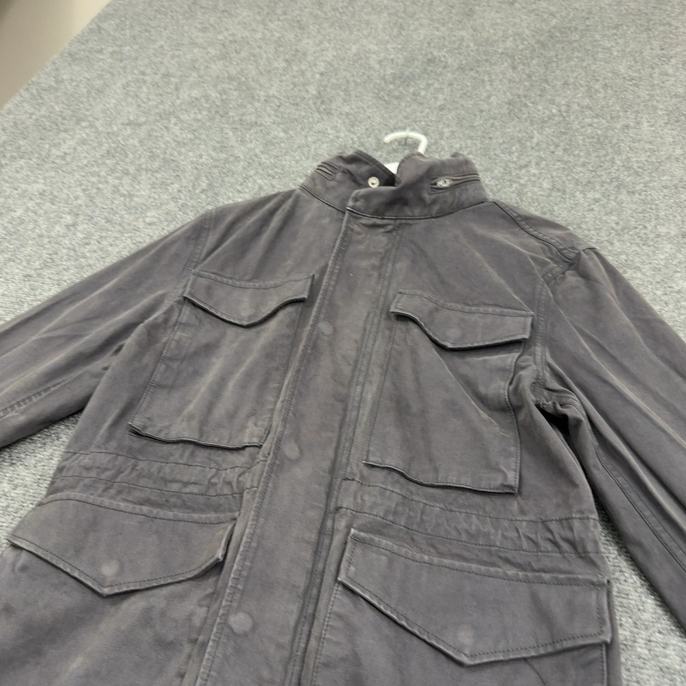 Madewell Jacket Mens S Black Cotton Utility Field Military Cargo Faded Casual - Picture 5 of 8